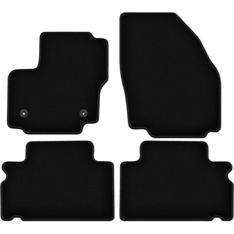 Alfombrillas de terciopelo negro BASIC para Ford S-MAX MK1 monovolumen (2012-2015) (1/5)