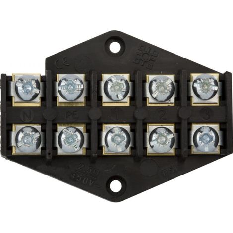 Placa de derivación ZPT/2,5 mm²/5 pistas negra ZPT 5-2,5 83002007