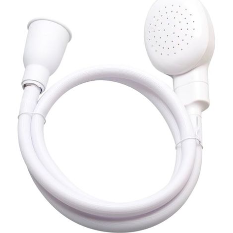Douchette pour robinet en ABS et PVC – Tuyau de pulvérisation portable pour lavage animaux – Raccord universel pour baignoire et lavabo (1/4)