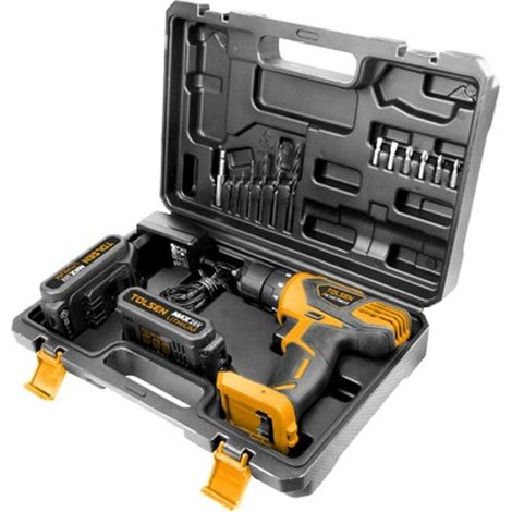 Taladro Inalambrico 20V 2 Baterías + Acces. TOLSEN