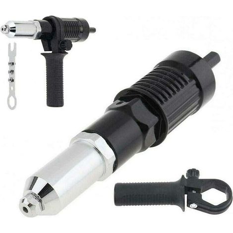 Adaptateur de Pistolet à Rivets, Pistolet Électrique avec Boîtier en Aluminium, Outil d'Insertion pour Perceuse (1/5)