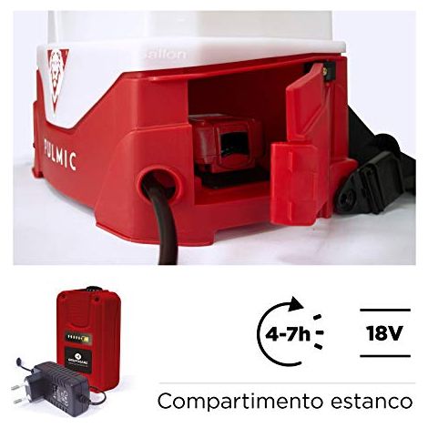 Solfatatrice elettrica Kamikaze Pulmic Pegasus 15 Batteria 25 Vmax (1/3)