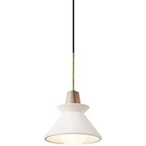 E27 Moderne Lampes Suspendues Mini Béton Pendentif Lumière Industrielle Ciment Lustre Décor À La Maison Nordique Cuisine Pendentif Luminaire pour Salle À Manger Bar Salon (blanc, 20cm, lumière blanche