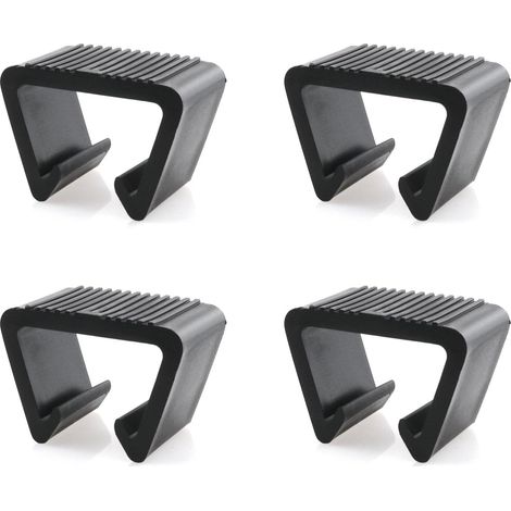 Paquete de 20 clips negros para muebles de exterior, conectores para sofás seccionales de jardín de ratán (5,25 cm) (1/5)