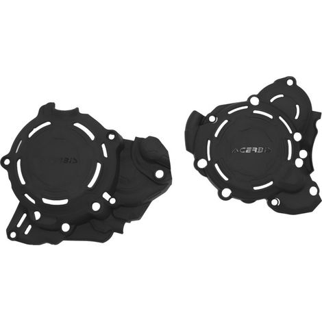 COPERTURE MOTORE ACERBIS (PROTEZIONE COPERCHIO FRIZIONE E ALTERNATORE) X-POWER KTM EXC / XC-W 250 / 300 '24-'25, HUSQVARNA TE 250 / 300 '24-'25 NERO