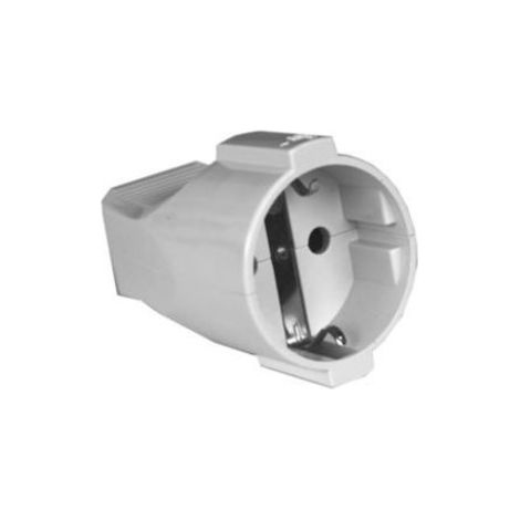 Netzstecker Schuko-Buchse 4,8mm 16A/250Vac Farbe WHITE K17000