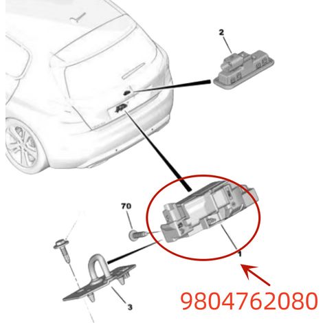 Le verrou de hayon électrique 9804762080 est compatible avec les modèles Peugeot 208, 308, 3008, Citroën C4, Picasso, C5 et DS5. Il est équipé d'un micro-interrupteur et permet une ouverture à distanc