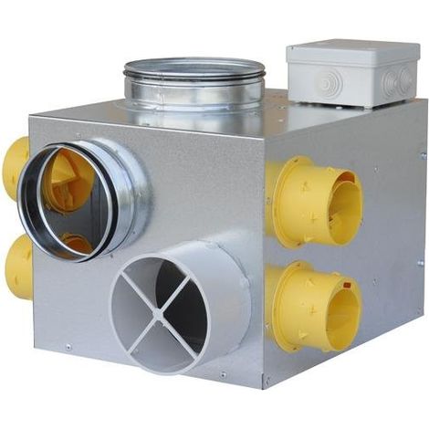 Groupe VMC simple flux Gaz Skagem 2 – Installation en combles – Extraction des produits de combustion – Débits d'air maîtrisés pour logements T2 à T7 – Nather