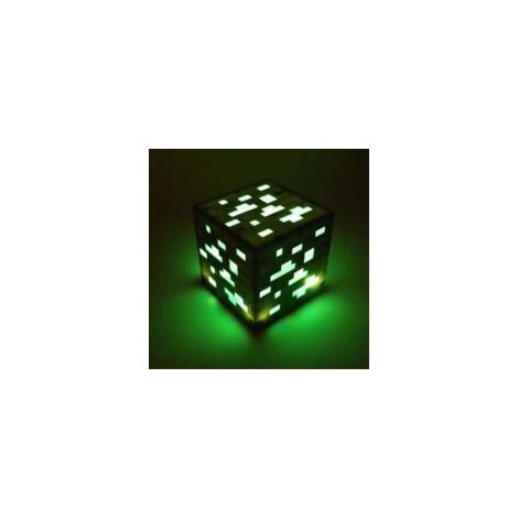 Lampada notturna ricaricabile da minatore Minecraft, verde - Crezuo