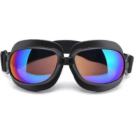 Motorradbrille Retro Vintage Pilot Cruiser Moto Cross Gafas Brille ATV UTV Scooter--Modell 3