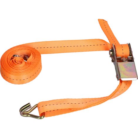 Sangle à cliquet en polyester robuste avec boucle à cliquet pour voiture, camion, bagages et marchandises (3 mètres (9,8 pieds)) (1/5)