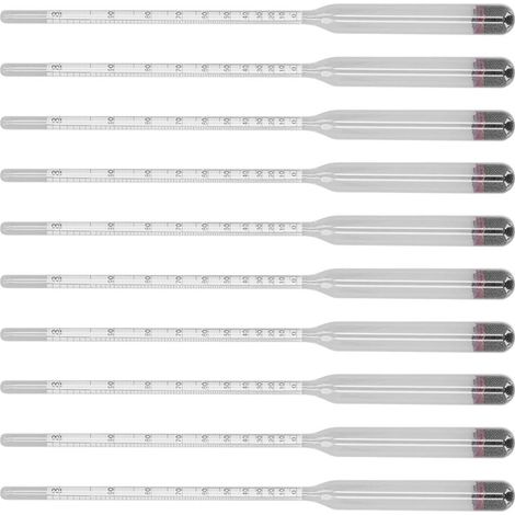 10-teiliges Glas-Hydrometer-Set für Bier und Wein, ideal für das Heimbrauen (0-100). (1/5)