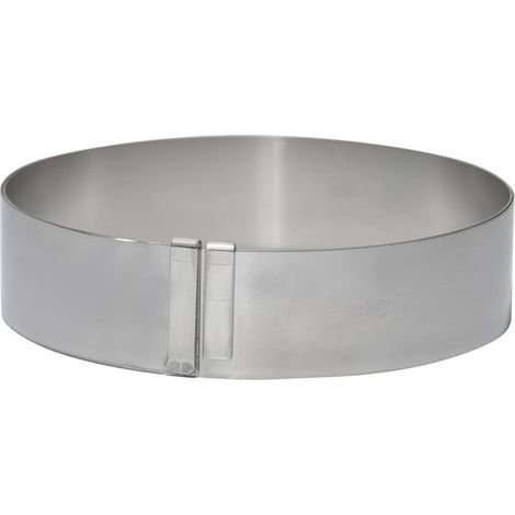 De Buyer - Ausziehbarer Kuchenkreis aus rostfreiem Edelstahl von 18 bis 36 cm - 4,5 cm - Hergestellt in Frankreich, ausziehbarer Kuchen und (1/5)