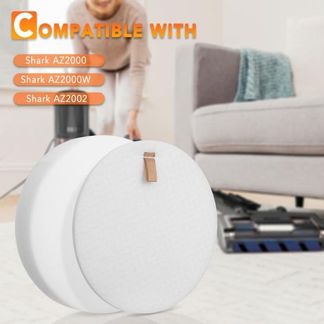 Filtre de rechange compatible avec l'aspirateur vertical Shark Vertex DuoClean PowerFin ZU60 NV255 NV251, référence XFFKHZ2000, lot de 3 filtres en mousse et 3 filtres en feutre (1/4)