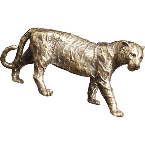 Miniatura di animale in metallo antico, decorazione per la casa.