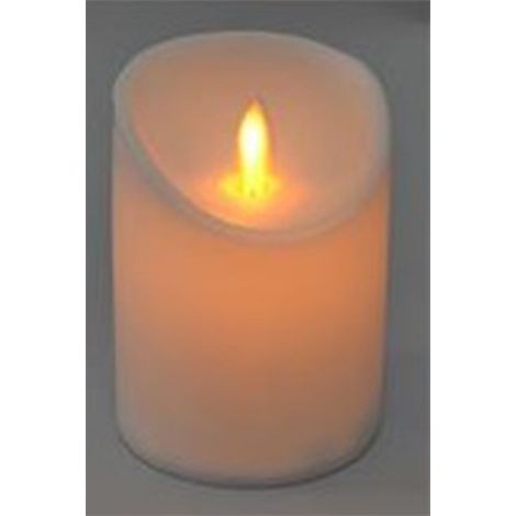 Candela con movimento fiamma per decorazioni natalizie ghirlanda centro tavola  addobbo casa vetrine negozi 10 cm (1/5)