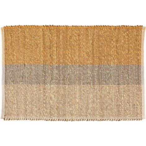 Tapis en jonc de mer Karan Mirabelle 60 x 90 cm (1/4)
