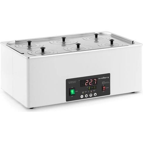Bain marie thermostaté numérique de laboratoire chauffage doublure en acier inoxydable 22,5 litres 100 °c 500 x 300 x 150 mm acier inoxydable