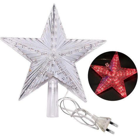 Étoile de Noël lumineuse à cinq branches avec LED, étanche IP65, économe en énergie, QingHaiRed (1/5)