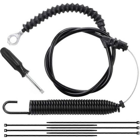 Câble d'engagement de plateau de coupe 946-05124A 746-05124A compatible avec les tondeuses à gazon Yard Machines, Husky et tracteurs tondeuses. (1/4)