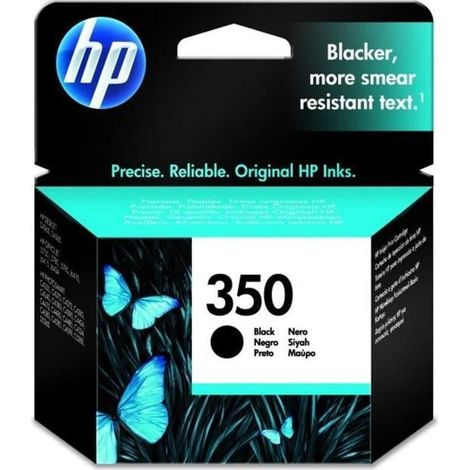 Cartouche HP 350 noire pour imprimante jet d'encre (1/5)