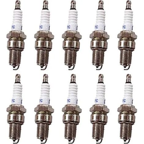 Lot de 10 bougies d'allumage AIESN compatibles avec les générateurs GX120, GX160, GX200, GX240, GX270, GX340 et GX390 (168F et 188F).