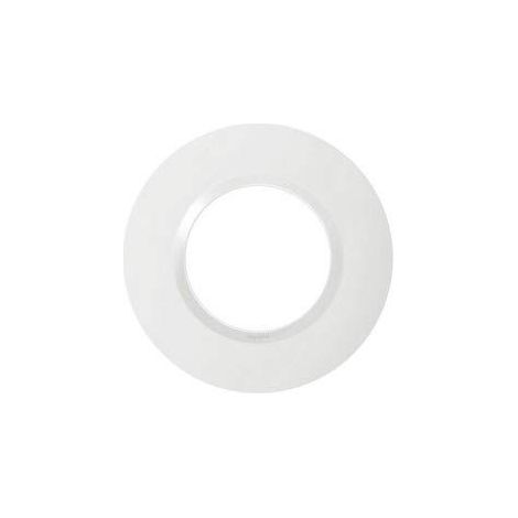 Legrand – Plaque ronde Dooxie 1 poste – Finition blanche – Compatible mécanismes Dooxie – Installation à clipser – Matériau ABS