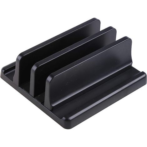 Tragbarer Doppelbildschirmständer, Mini-Vertikal-Computerständer, verstellbare Laptop-Dockingstation, faltbarer PC-Ständer, platzsparender Schreibtischständer.