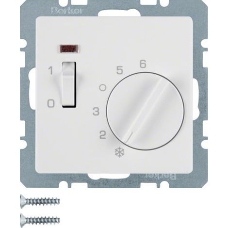 Termostato calefaccion Berker by Hager 20306089 Blanco Mate