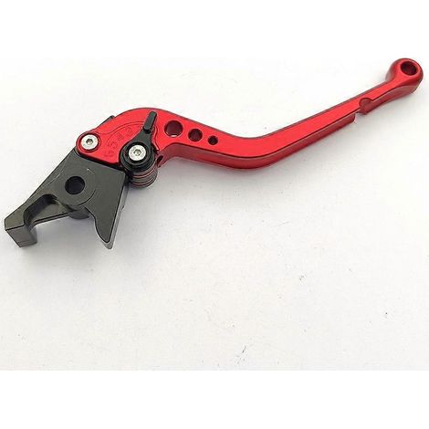 Convient pour la moto BMW C650GT, poignée de frein à main droite modifiée en alliage d'aluminium, accessoires de levier de klaxon (1 poignée rouge à longue tige) (1/5)