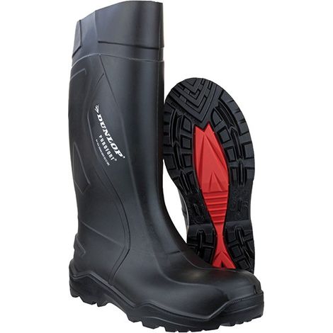 Sicurezza Boot Dunlop Purofort + S5 Src, Taglia 44, Nero