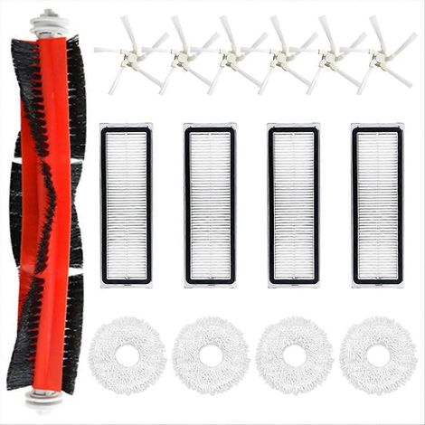 Hauptseitenbürste für Staubsauger, HEPA-Filter, Ersatzmopp, komplettes Wartungsset, Reinigungszubehör, rotierende Bürsten und Tücher, kompatibel mit den meisten Modellen, Mehrzweckset, einfache Bodenp (1/5)