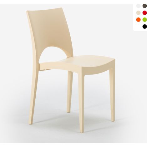 Stock 24 Silla de cocina Paris Grand Soleil de Polipropileno Apilable - Beige (1/5)