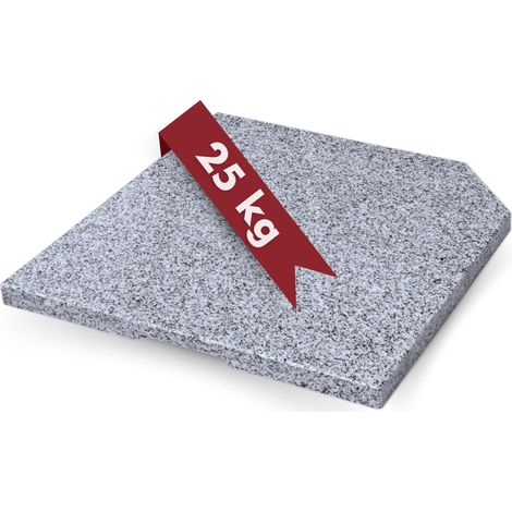 Doppler Peso SL-AZ Leggero 25 kg – Base in Pietra Naturale di Alta qualità in Granito – per portaombrelli – ca. 50 x 50 x 4 cm (1/5)