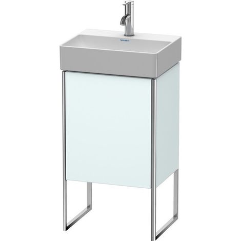 Meuble sous-vasque XSQUARE 731x434x340mm ouverture gauche Bleu clair mat