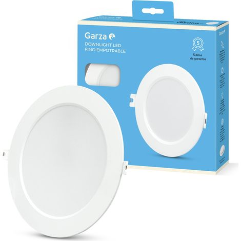 Spot LED encastrable, circulaire, extra plat, 22 cm, 18 W, lumière neutre 4 000 K, 1 950 lm, 30 000 h, IP20, blanc, économie d'énergie 80% (1/5)
