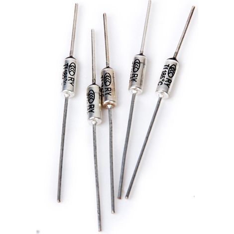 5pcs Fusibles De Température Pour Cuiseur à Riz 250v10a 185 ℃ (1/5)