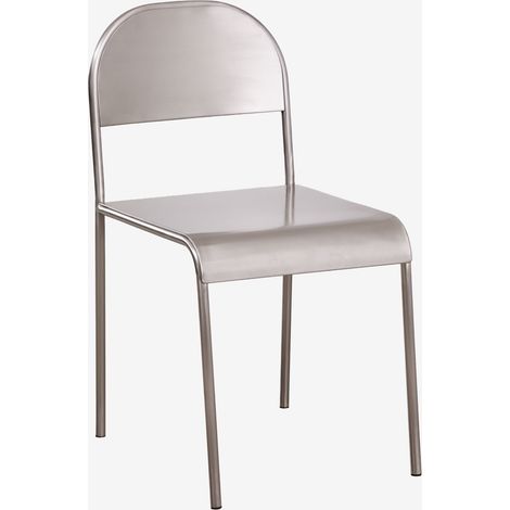 Silla de comedor en acero inoxidable Narnial SKLUM (1/5)