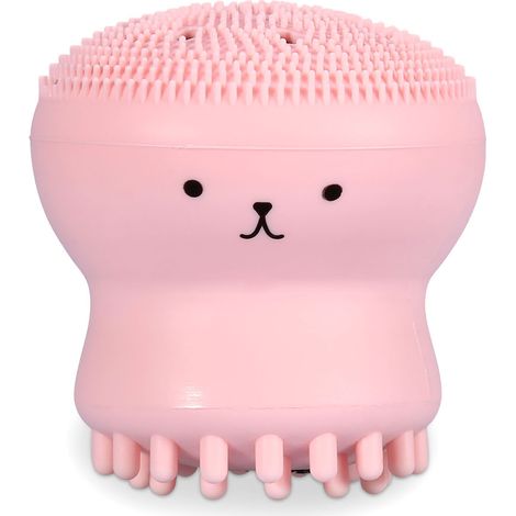 Brosse nettoyante visage exfoliante anti-gras massage pieuvre méduse outil lavage doux (1/5)