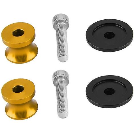 Support de roue arrière de moto CNC 8 mm, bras oscillant, ressorts de suspension (or) (1/5)