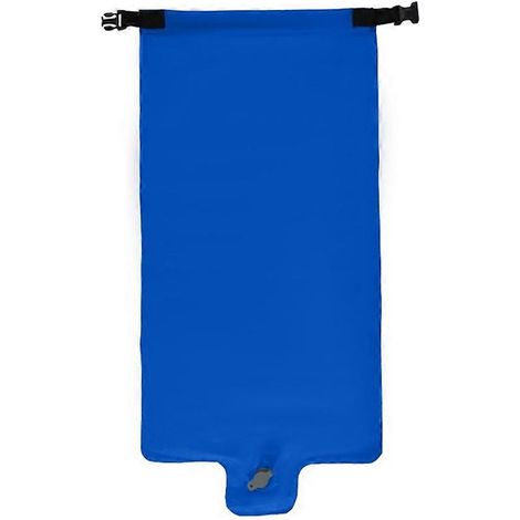Sac gonflable de camping, tapis de sol imperméable, pompe avec embouts bleus (1/5)