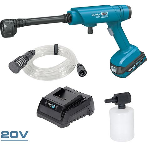 Kit Nettoyeur Haute Pression 20 V + Batterie 2.0 Ah 08770 + Chargeur 2,3 A 08772