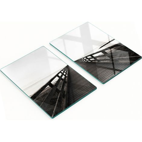 Dekorative Glas-Küchenschneidebretter aus Holz, Molo 2x40x52 cm (1/5)