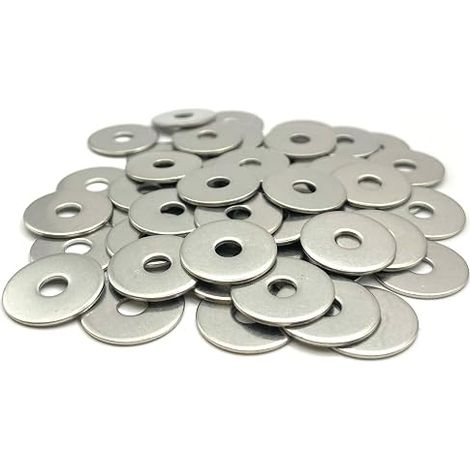 M4 Stainless Steel Metal Washers Outer Diameter 16 mm Extra Large Flat Washer M4x16mm Stainless Steel A2 Wood/Metal/Nuts/Screws/etc: (1/4)