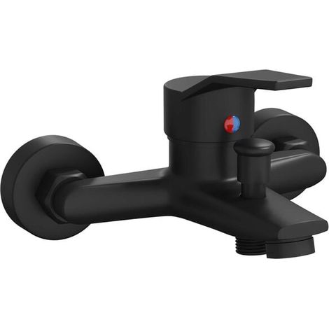 Robinet de douche hybride noir G 1/2 pouce