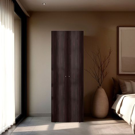Tuhome Concept – Meuble lavabo armoire haute 2 portes – Dimensions 170x60x40,2 cm – Matériaux aggloméré et mélamine – Rangement vertical pour chambre à coucher (1/5)