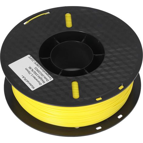 PLA-Filament, 1,75 mm, hochpräzise, rauchfrei, für 3D-Drucker, Verbrauchsmaterial, 1 kg, gelb (1/5)