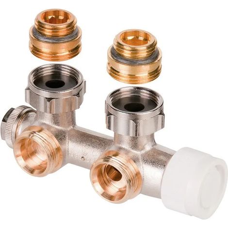 Oventrop Válvula de conexión Multiblock T Conexión AG 1/2" Forma de esquina, 1184084
