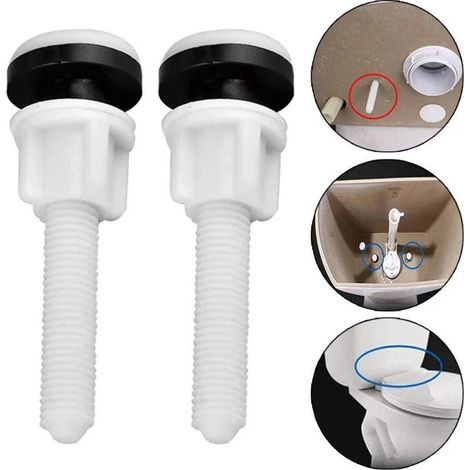 Vis de fixation pour réservoir de toilette en deux parties, raccord de réservoir de toilette ancien modèle en deux parties, accessoires d'installation pour réservoir de toilette. (1/5)