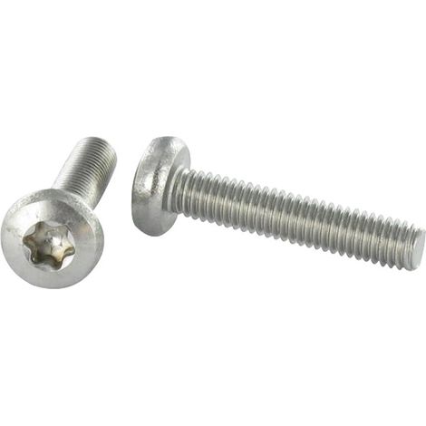 Vis métaux tête cylindrique bombée large TORX T8 M2.5X12 Inox A4 microvis-1000 pièces